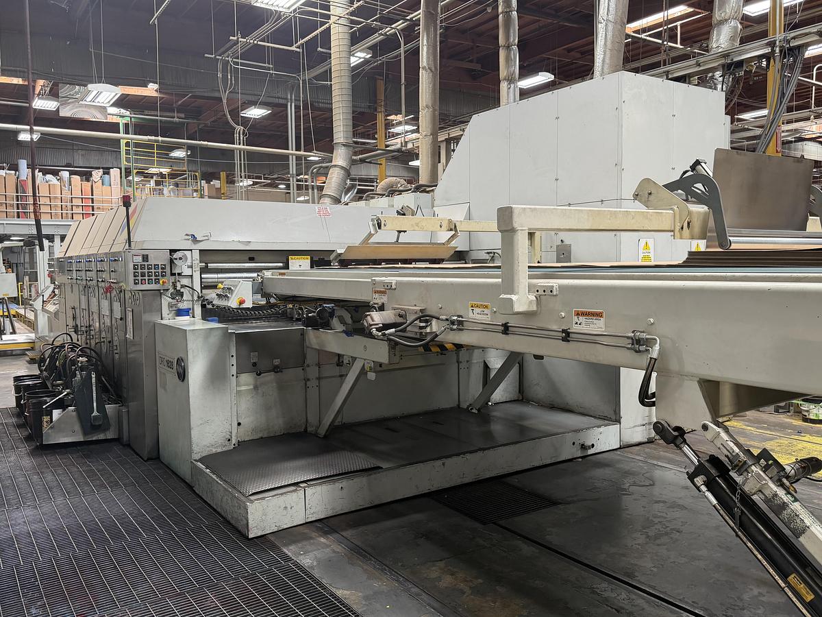 Used 37" x 98" Ward 4 color Flexo Folder Gluer