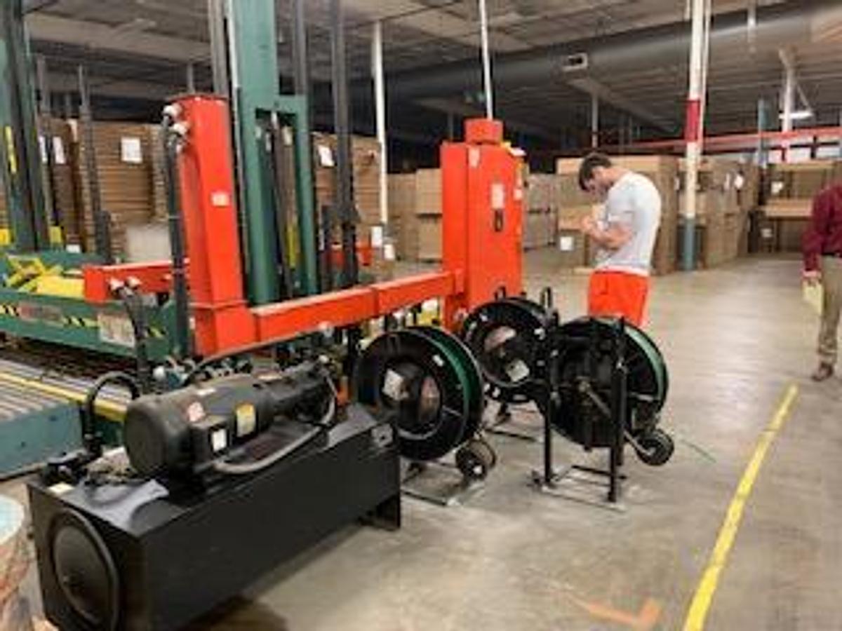 Used Signode 3 head Unitizer with Test Stand