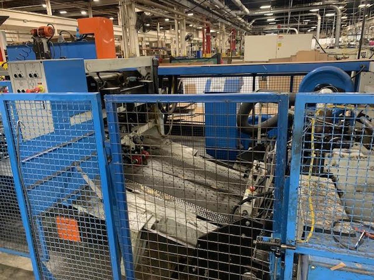 Used 25" x 63" Martin 2 color mini Flexo Folder Gluer