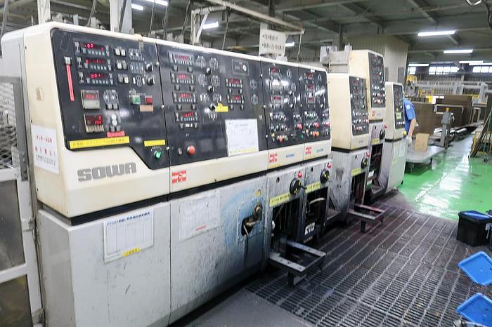 Used 26" x 73" Isowa 4 color Supermini Flexo Folder Gluer