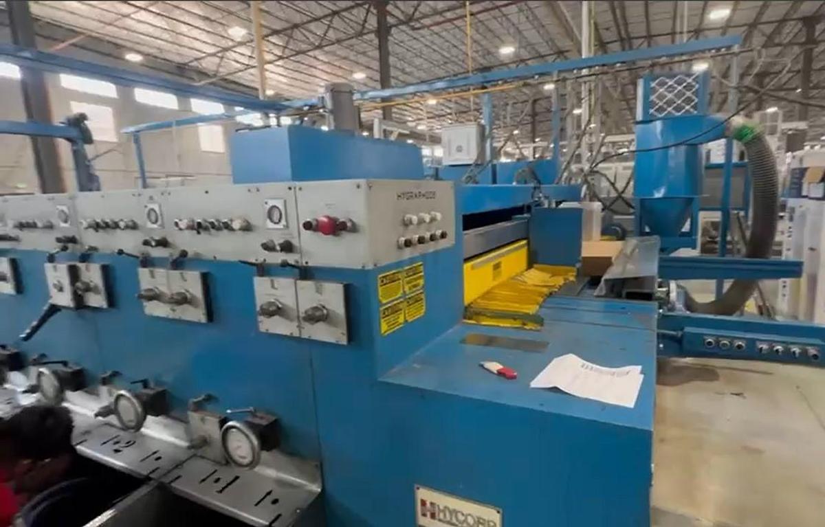 Used 66" x 113" Hycorr 5 color Rotary Die Cutter