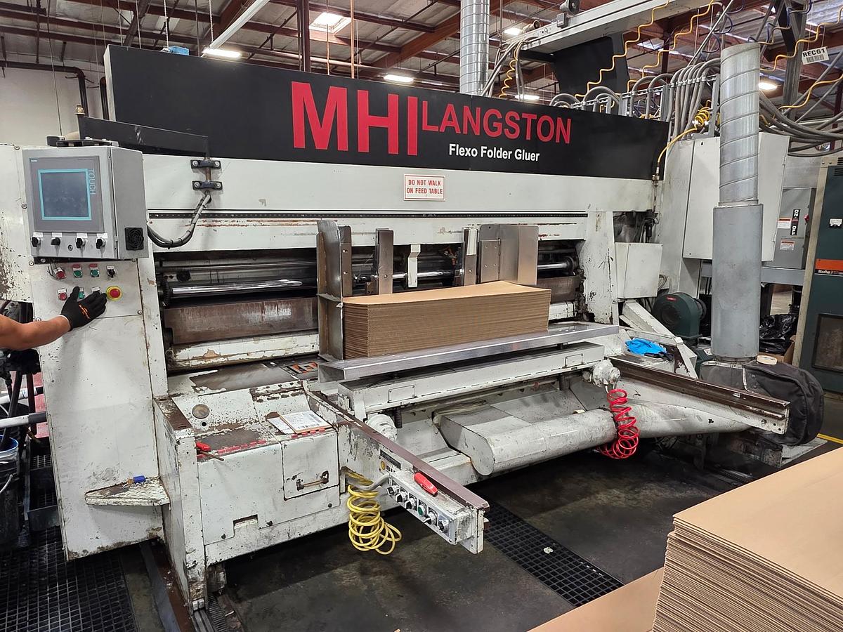 Used 50" x 115" Mitsubishi 2 Color Flexo Folder Gluer