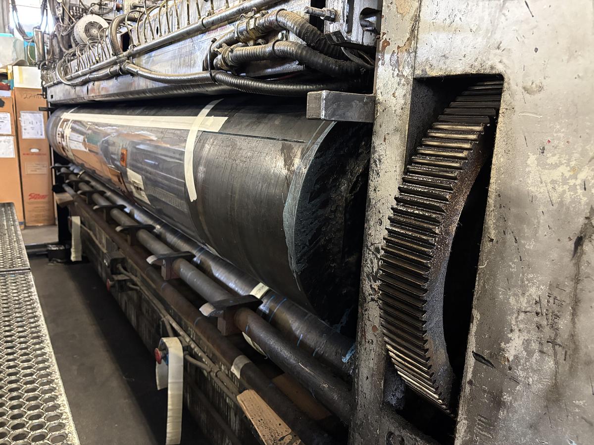 Used 66" x 170" Ward 2 color Flexo Printer Slotter