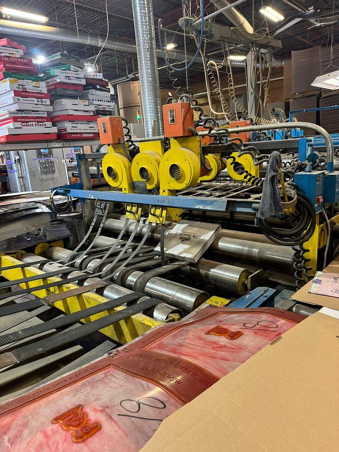 Used 66" x 65" Staley 3 color Rotary Die Cutter