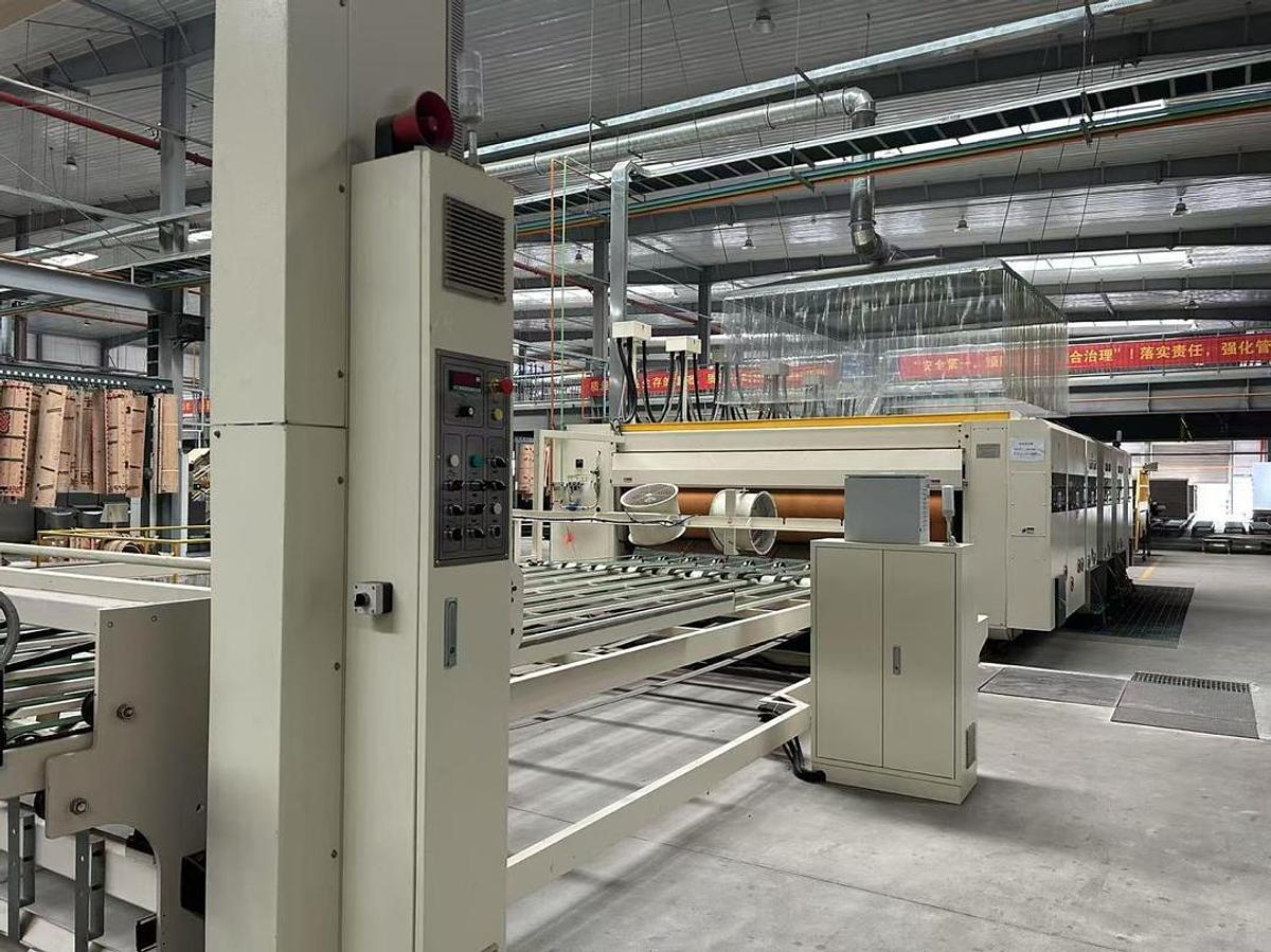 Used 98" x 144" SRPACK 3 color Rotary Die Cutter with Slotting