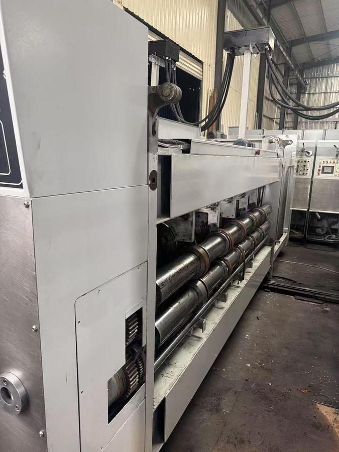 Used 37" x 98" Sunrise 4 color Flexo Folder Gluer