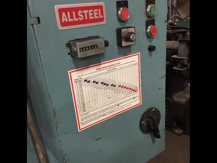 Used 35 Ton X 6' ALLSTEEL HYDRAULIC PRESS BRAKE