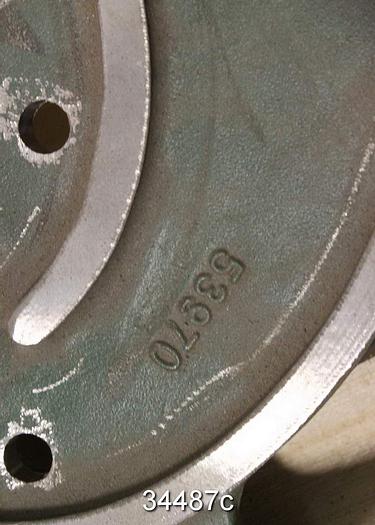 Used Goulds 3196 Impeller, 1.5x3x13, 5-Vane, 11.25" Diameter, Pattern 53970 #34487