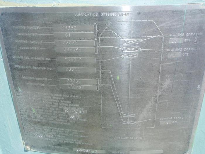 Used Pump, Centrif., 825 HP, A/C, 52,100 GPM, Storm Water (2) #C733607