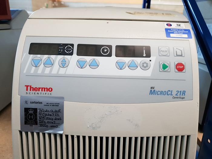 Used Thermo Scientific IEC microCL 21 R Centrifuge