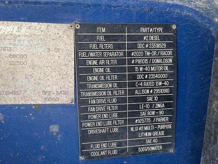 Used MTU Frac Pump Trailer