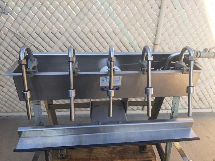 Used Filler, Bottle, 5-Head, S/st, Siphon Filler, G&F #S744365