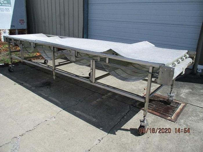Used Conveyor, 40"Wx13'6"L, plastic belting