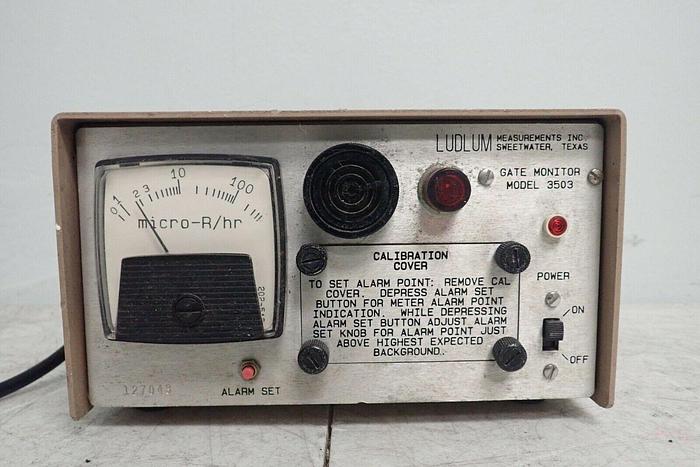 Used Ludlum Model 3503 Alarm Radiation Meter Detector Gate Monitor