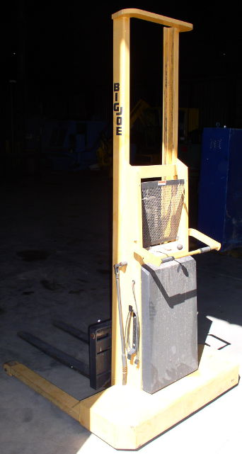 Used Big Joe Model PB-2024-A07 2000 lb. Pallet Lifter; 12 volt Battery Powered