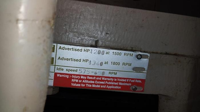 Used Cummins KTA38-G3 with Stamford alternator in container with Low hours.