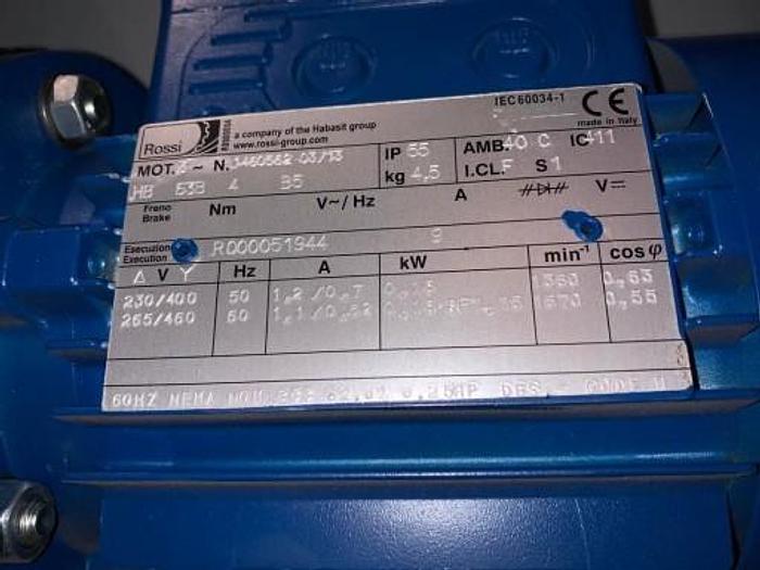 Rossi W/Gear Reducer HB 63B 4 B5 + MR V 32 UO3A 23