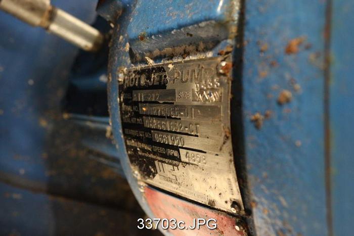Used Rotojet Pump R11 2x2 High Pressure Pump #33703