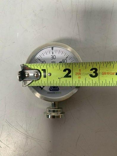 Used Anderson-Negele EK06901100211 Pharmaceutical Series Pressure Gauge 0-60 PSI
