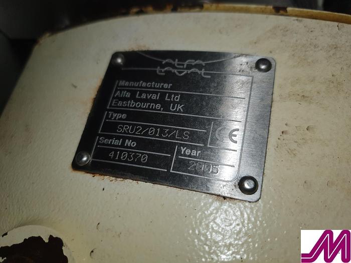 Used 2005 Alfa Laval SRU2/013/LS