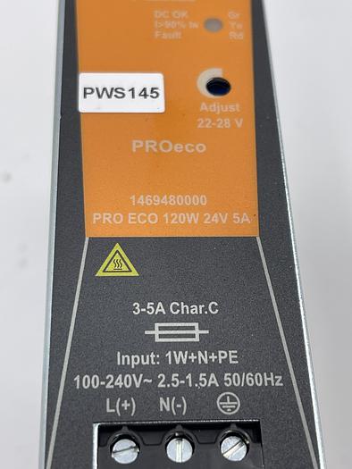 Used WEILDMULLER PRO ECO 120W 24V 5A 1469480000