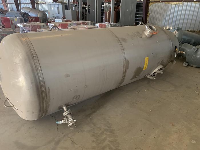 Used Used Silvan Industries approximately 1000 gallon 316 stainless steel air receiver.