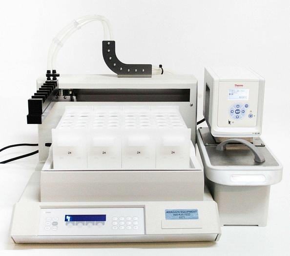 Used Gilson Inc. FC 204 Fraction Collector Thermo Sahara PPO SC100 Circulator (6471)