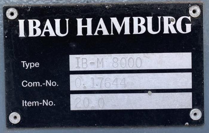 Used Mezclador de cemento IBAU HAMBURG IB-M 8000
