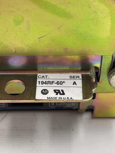 Used Allen-Bradley 194R-NJ060P3 Ser B 194RF-60 Ser A 