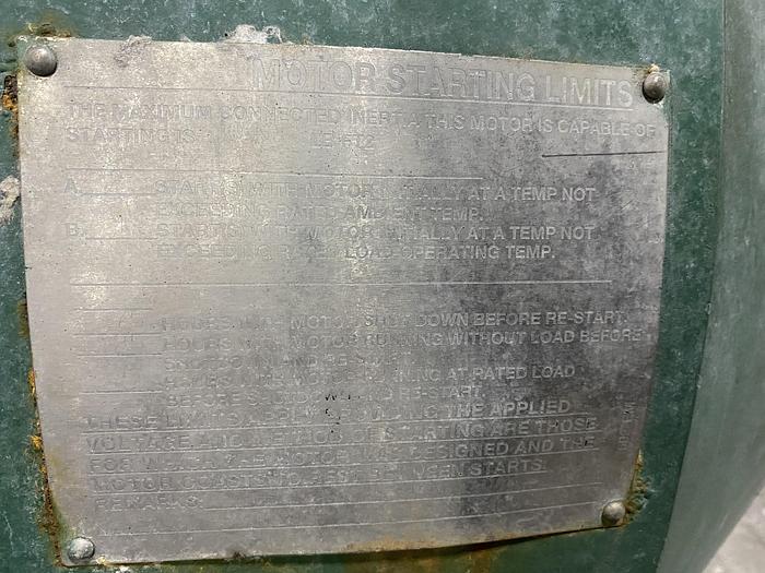 Used 500 HP AC MOTOR 893 RPM