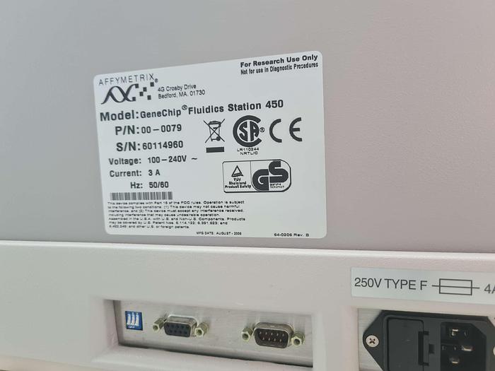 Used Affymetrix GeneChip System 3000