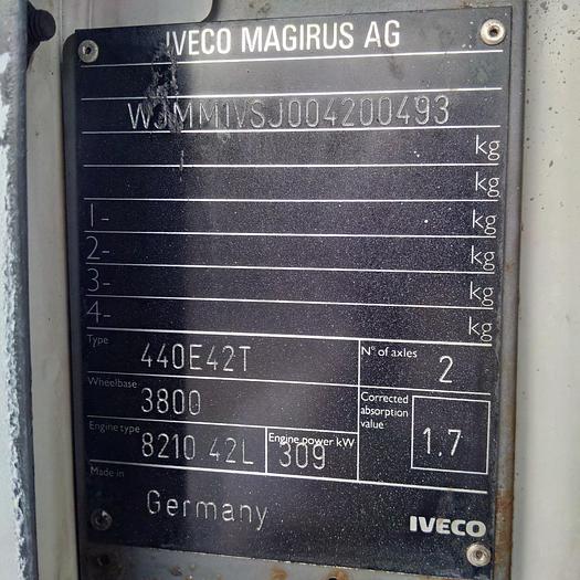 Used 2000 IVECO Eurotech 440E42 manual injector pump tractor unit