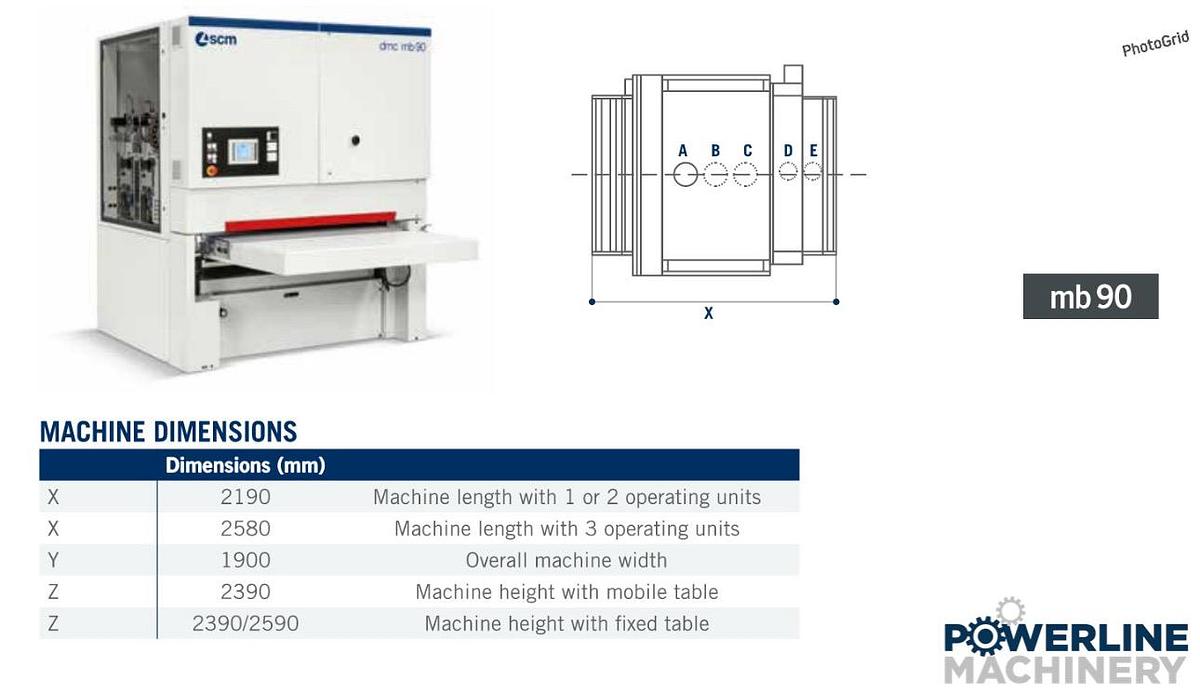Used SCM Automatic Brush Sander