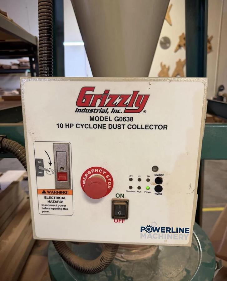 Used Grizzly G0638 10 HP Cyclone Dust Collector