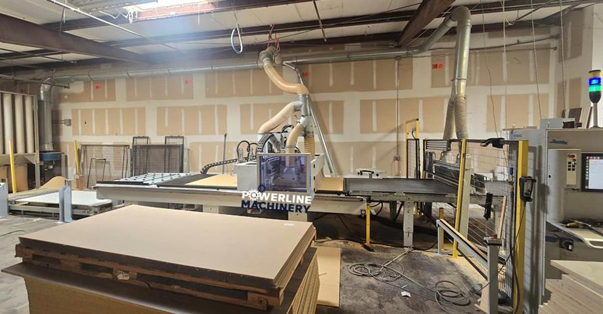 Used 2017 HOMAG N-300 5x12 CON2 CNC, Infeed + Outfeed