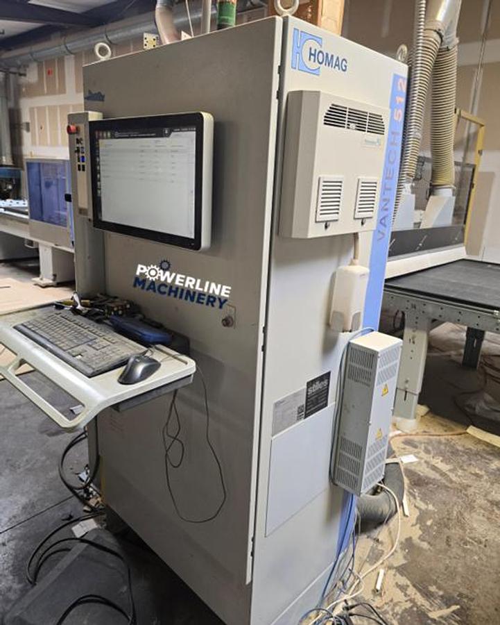 Used 2017 HOMAG N-300 5x12 CON2 CNC, Infeed + Outfeed