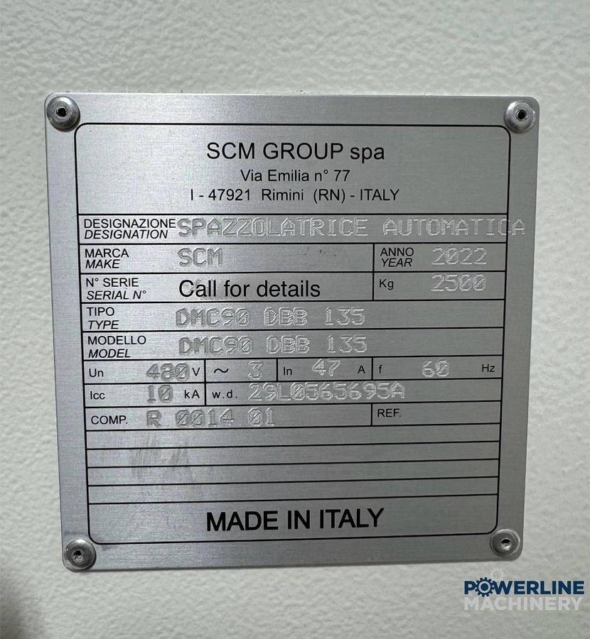 Used SCM Automatic Brush Sander