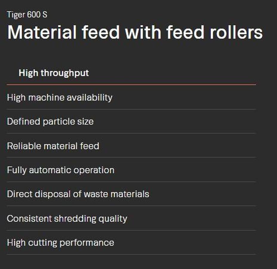 WEIMA Tiger600S Horizontal Shredder
