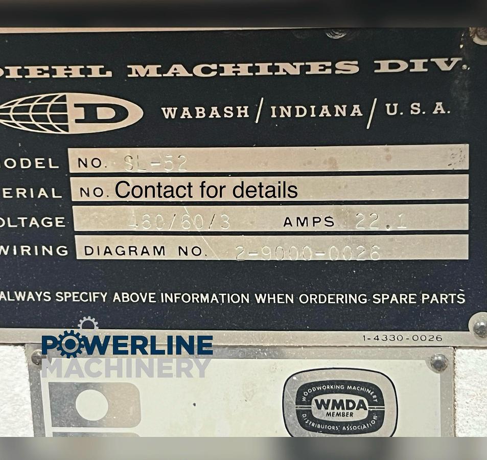 Used Diehl SL-52 Straight Line Rip Saw