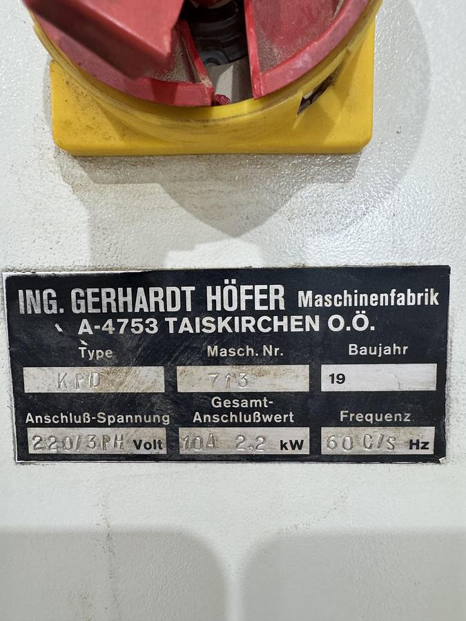 Used Hofer Manual Case Clamp