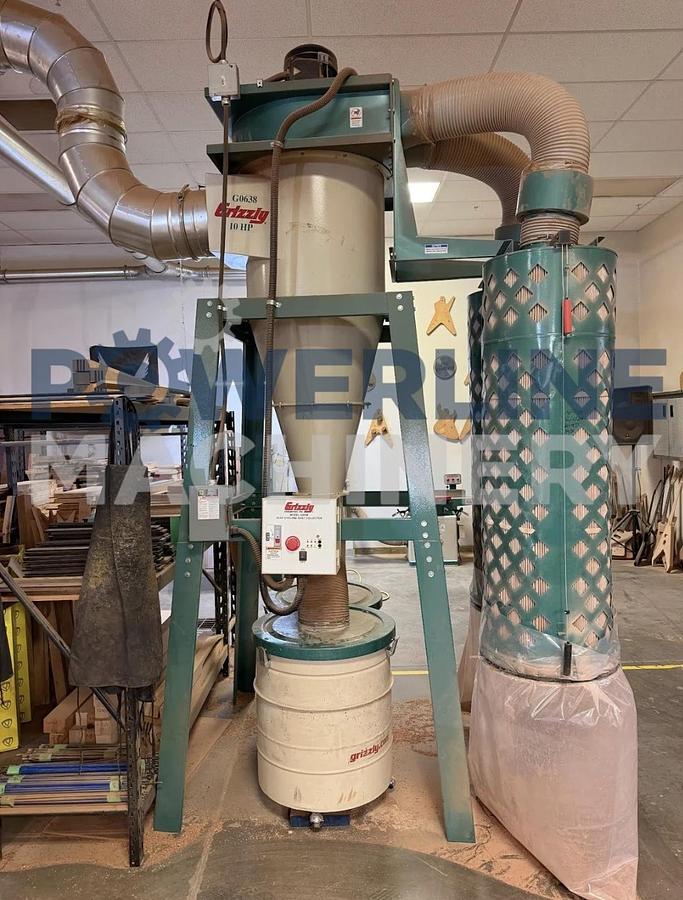 Used Grizzly G0638 10 HP Cyclone Dust Collector