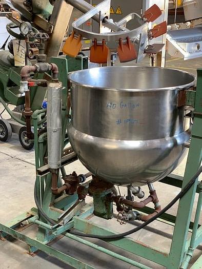 Used 40 Gallon Jacketed Double-Motion Agitated Kettle