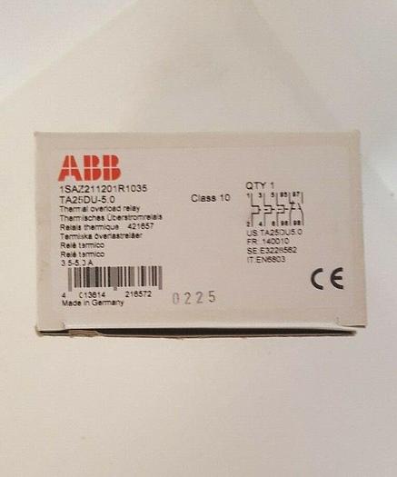 ABB Thermal Overload Relay TA25DU-5.0 1SAZ211201R1035 3.5 - 5A (New in box) (B1