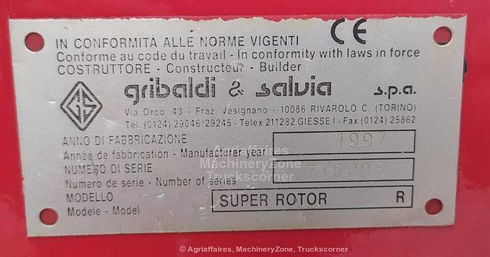 Usato 1997 Gribaldi & Salvia Super Rotor 5 R