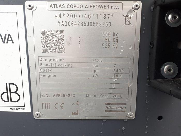 Used Atlas Copco XAS 48