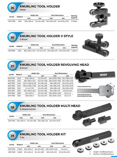 KNURLING TOOL HOLDER