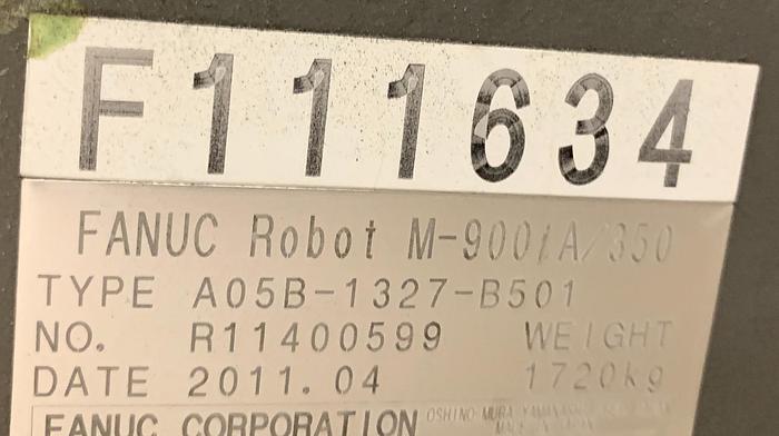 Used FANUC M900iA/350 6 AXIS CNC ROBOT WITH R30iA CONTROLLER 350KG X 2650mm REACH
