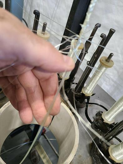 Used Textile Machine Works Braiding Machine Cord Wrapping Hose Stainless Steel