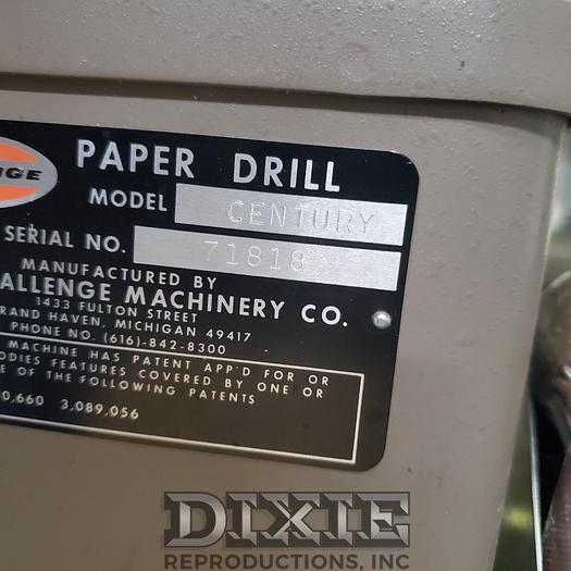 Used Challenge Century 1Hole Drill