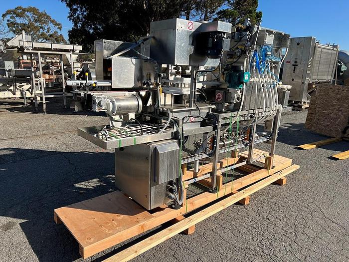 Used Filling Line, Cans, Inline, Seamer, Angelus, CB50F, 50 CPM, 6-Heads #C744839